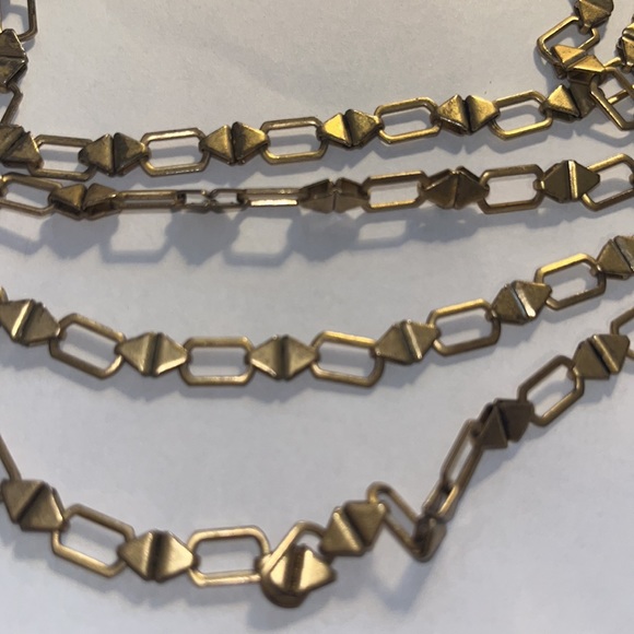 Lucky Brand brass tone multi strand necklace - Picture 5 of 6